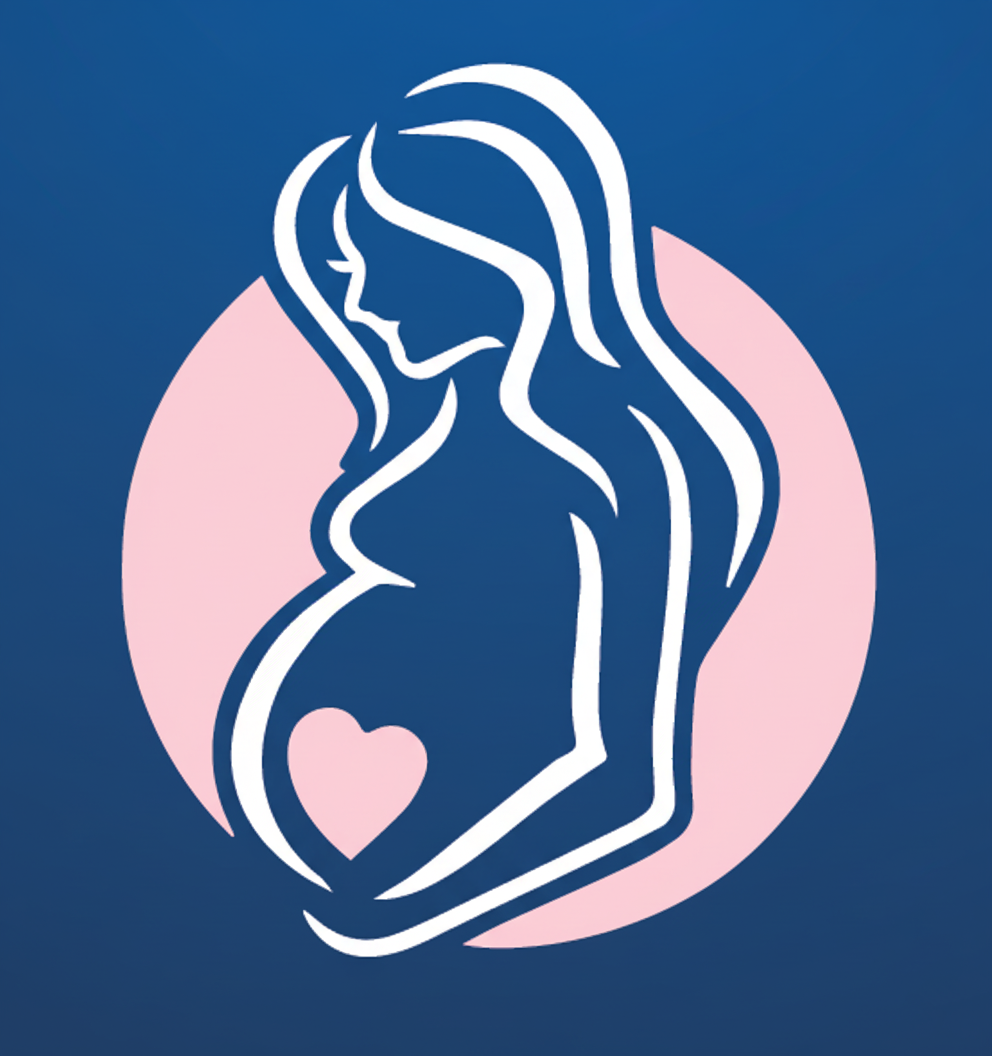 PregnancyUAE app icon showing a stylised pregnant woman with a heart